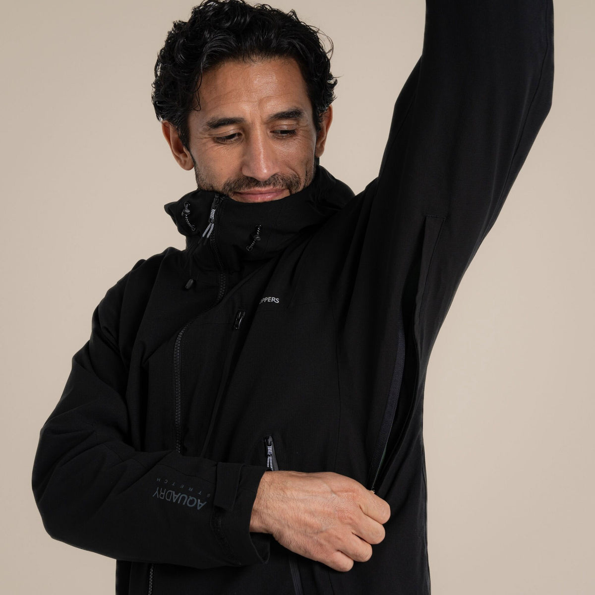 Craghoppers Men's Dynamic Pro III Waterproof Jacket | Black Clothing Craghoppers