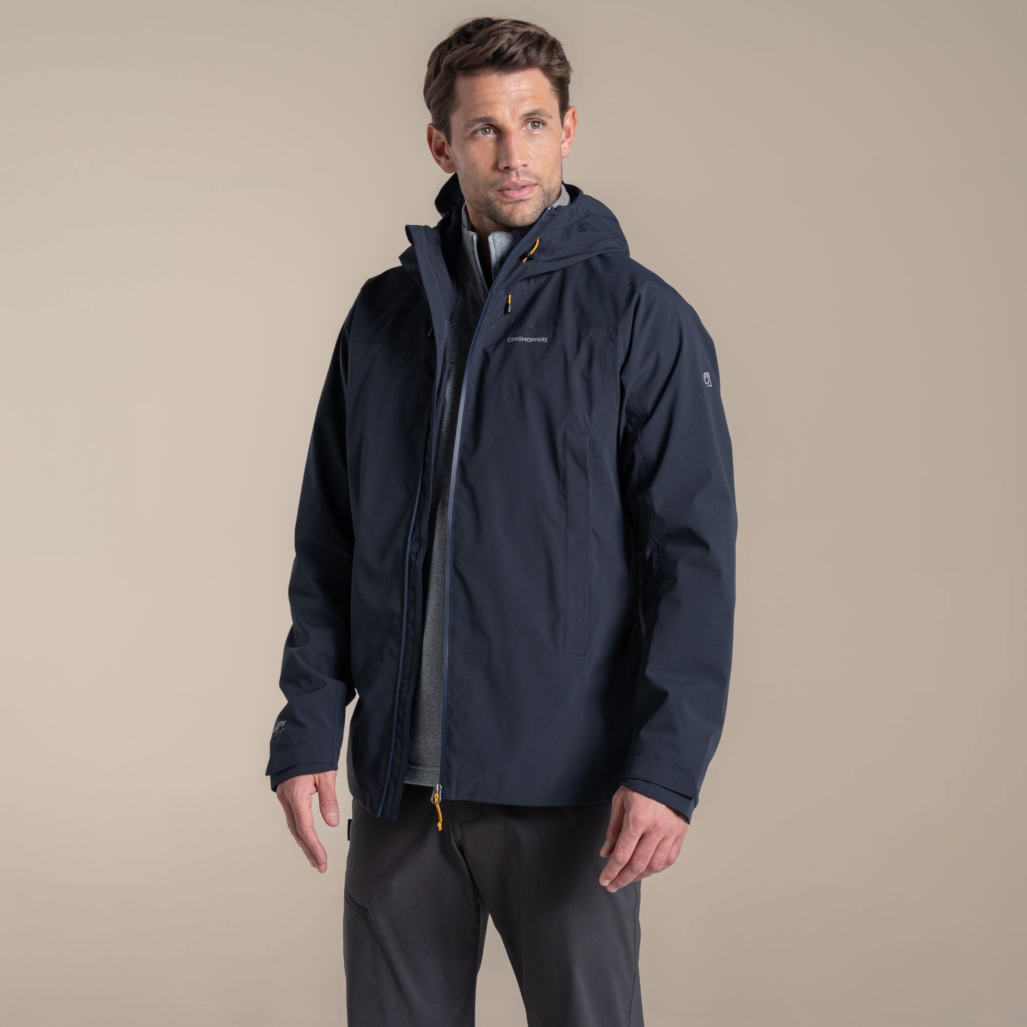 Craghoppers Men's Ponsa Waterproof Jacket | Dark Navy Clothing Craghoppers