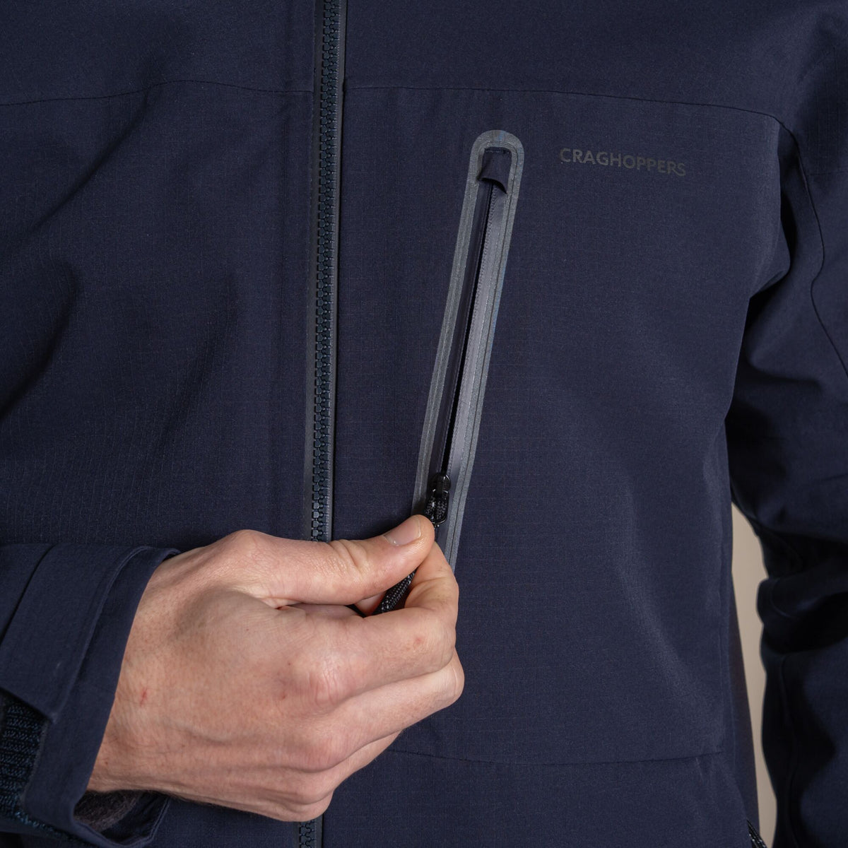 Craghoppers Men's Ari Waterproof Jacket | Dark Navy Clothing Craghoppers
