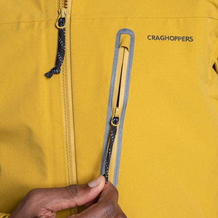 Craghoppers Men's Ari Waterproof Jacket | Sulphur Yellow Clothing Craghoppers