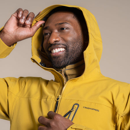 Craghoppers Men's Ari Waterproof Jacket | Sulphur Yellow Clothing Craghoppers