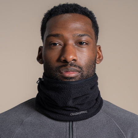 Craghoppers Unisex Compresslite Fleece Neck Gaiter | Black Clothing Craghoppers