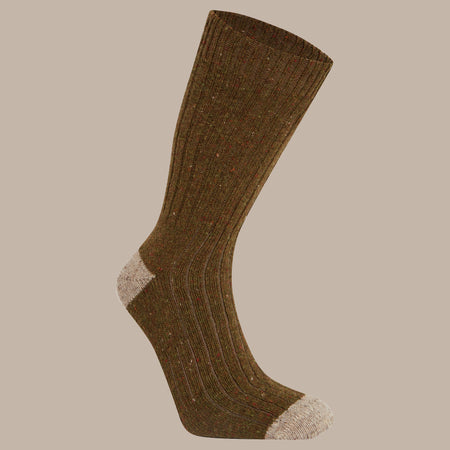 Craghoppers Unisex Torver Walking Socks | Dark Moss / Beige Clothing Craghoppers