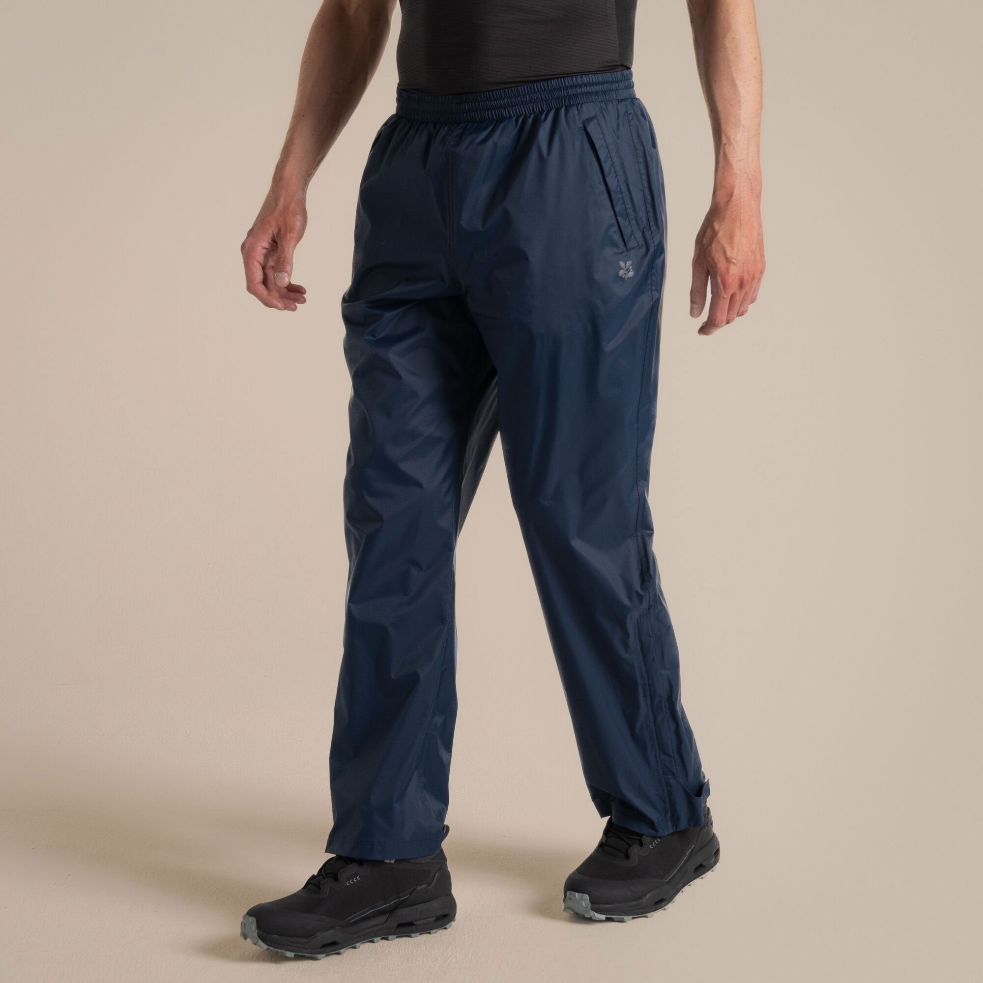 Craghoppers Unisex Petterill Waterproof Packable Overtrouser | Blue Navy Clothing Craghoppers