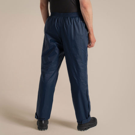 Craghoppers Unisex Petterill Waterproof Packable Overtrouser | Blue Navy Clothing Craghoppers