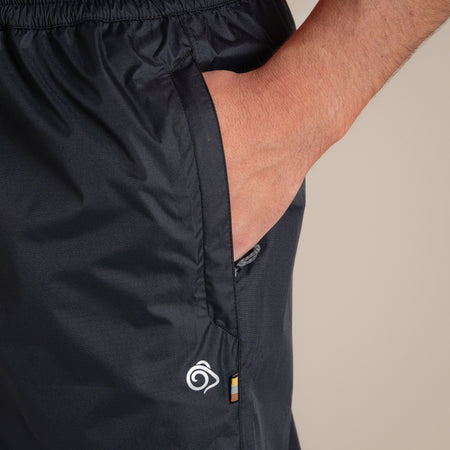 Craghoppers Unisex Ascent II Waterproof Over Trouser | Black Clothing Craghoppers