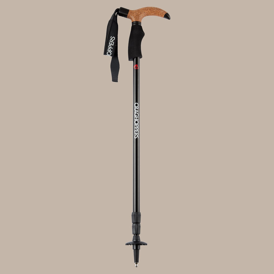 Craghoppers Venture T-Grip Walking Pole | Black Camping Accessories Craghoppers
