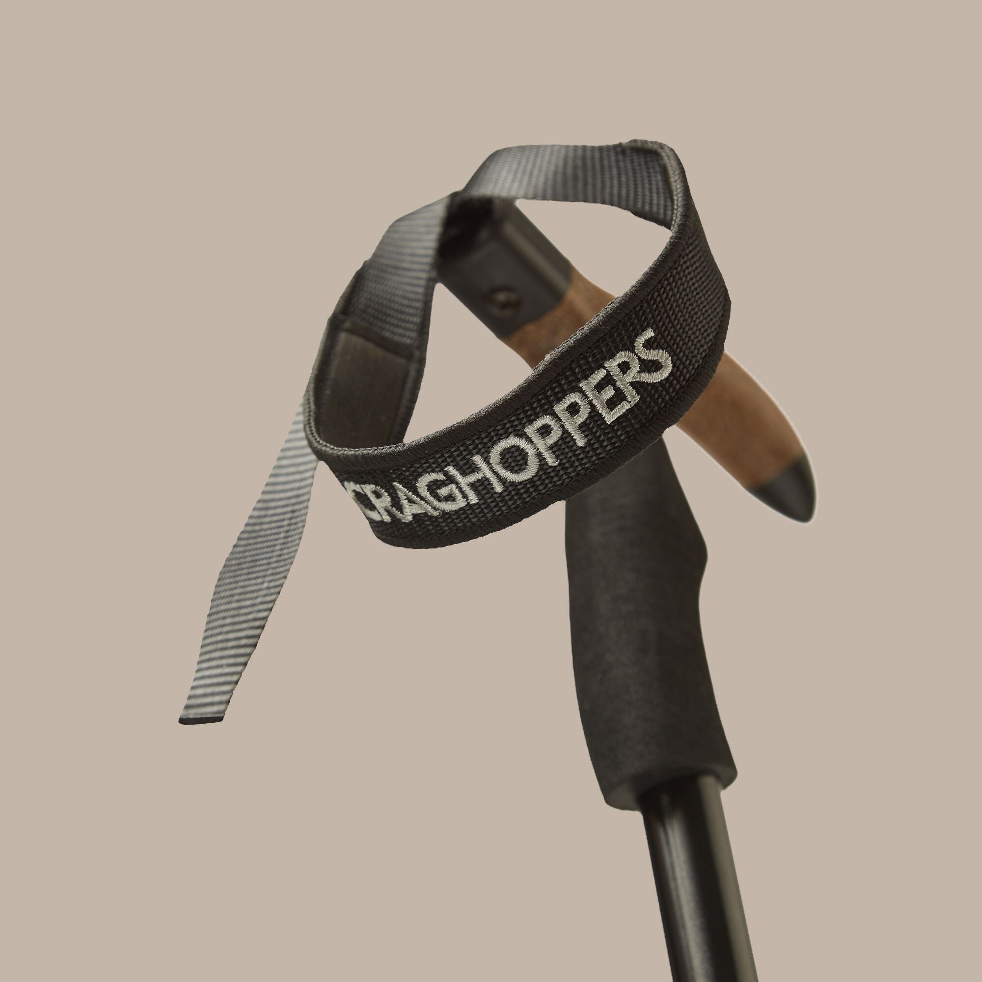 Craghoppers Venture T-Grip Walking Pole | Black Camping Accessories Craghoppers