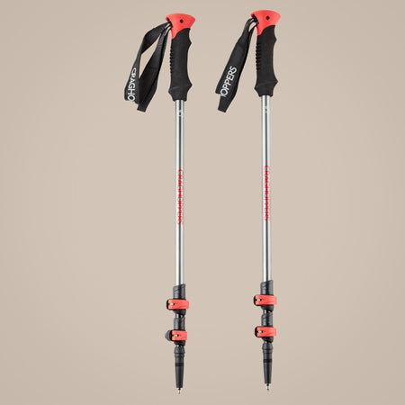 Craghoppers Venture Walking Poles | Anodised Grey / Black Camping Accessories Craghoppers
