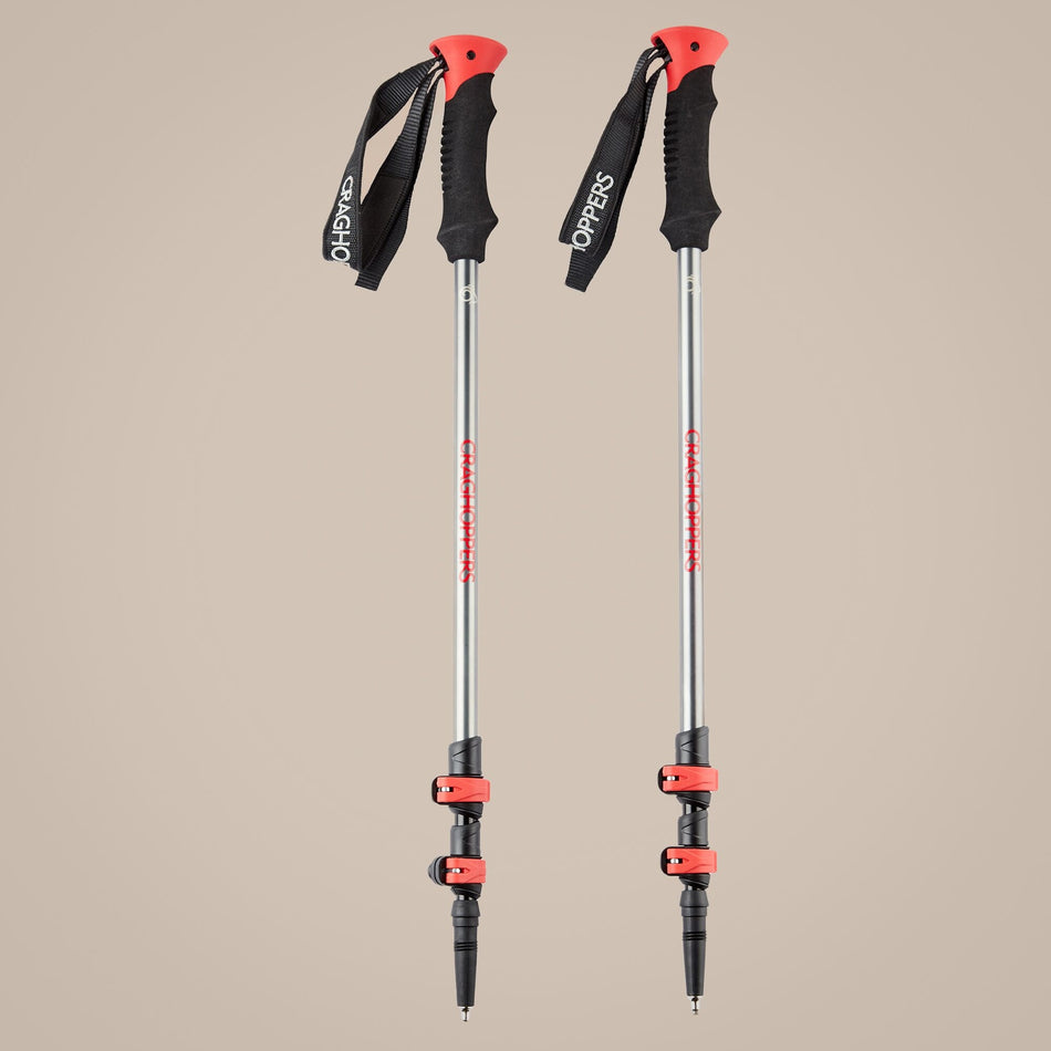 Craghoppers Venture Walking Poles | Anodised Grey / Black Camping Accessories Craghoppers