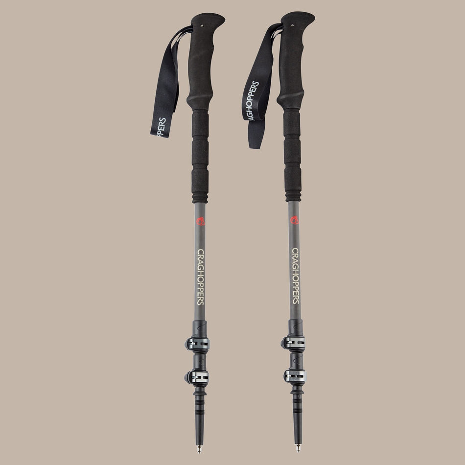 Craghoppers Treklite Carbon Walking Poles | Raw Carbon (Pair) Camping Accessories Craghoppers