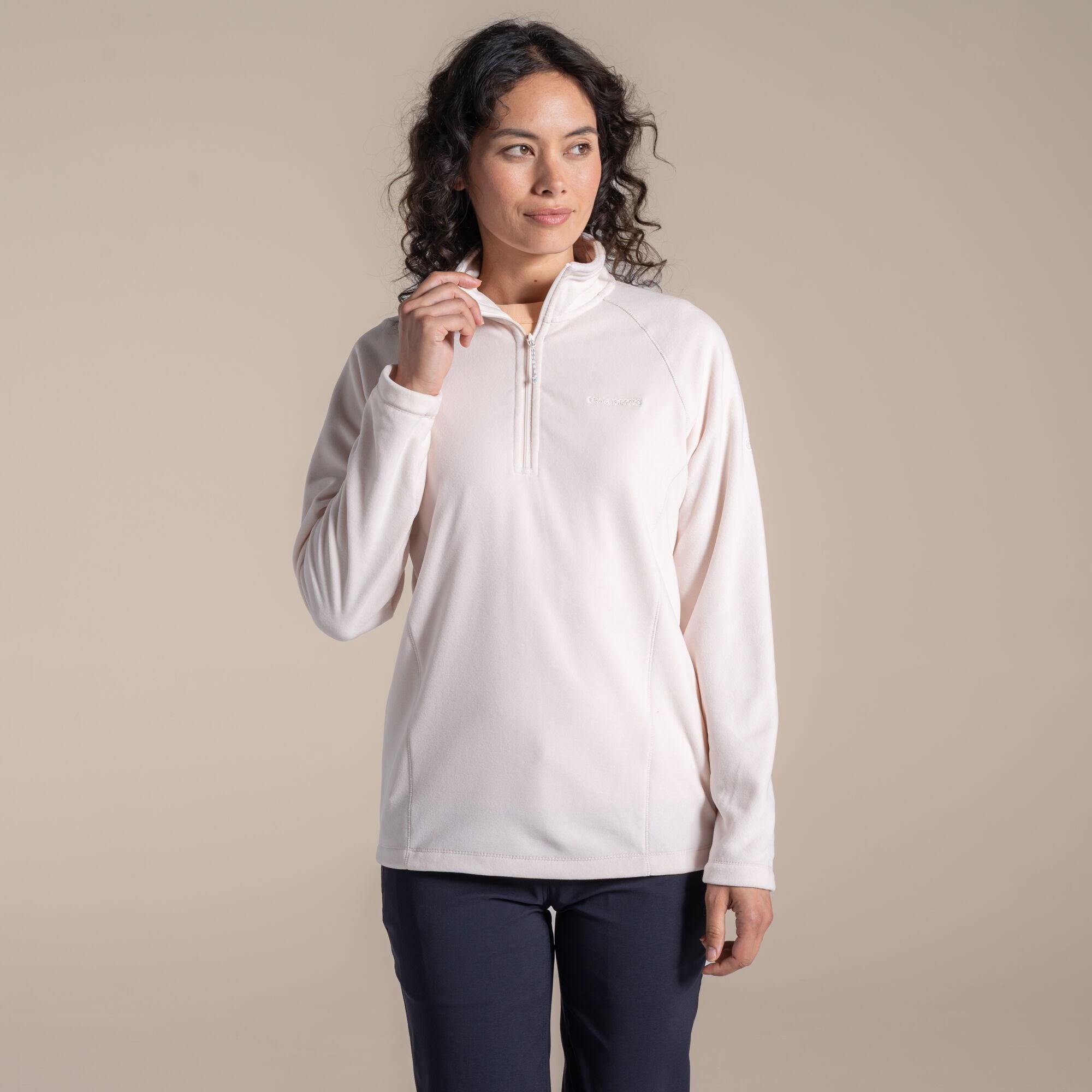 Craghoppers Women's Miska VI Half Zip Fleece | Sugared Almond