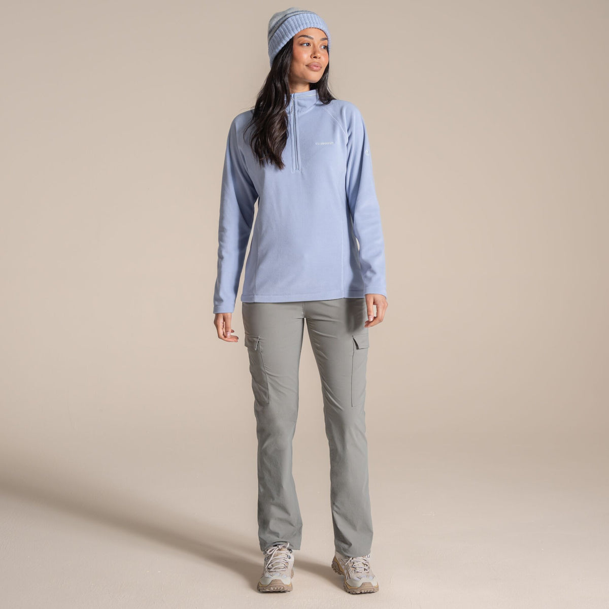 Craghoppers Women's Miska VI Half Zip Fleece | Mist Blue Clothing Craghoppers