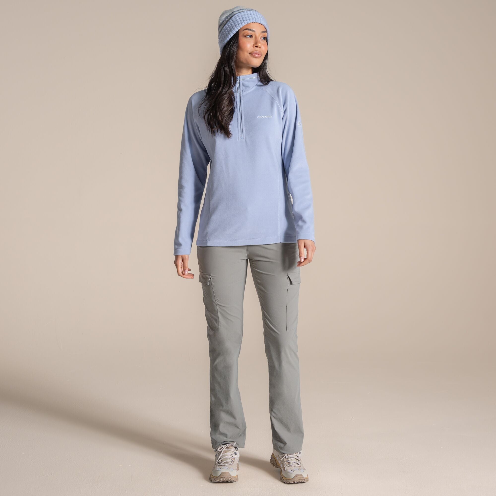 Craghoppers Women's Miska VI Half Zip Fleece | Mist Blue Clothing Craghoppers