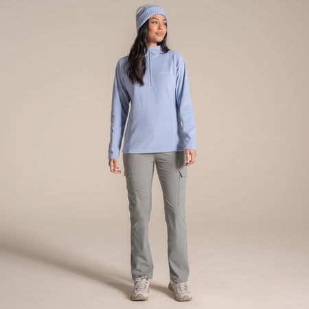 Craghoppers Women's Miska VI Half Zip Fleece | Mist Blue Clothing Craghoppers