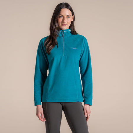 Craghoppers Women's Miska VI Half Zip Fleece | Empress Teal Clothing Craghoppers