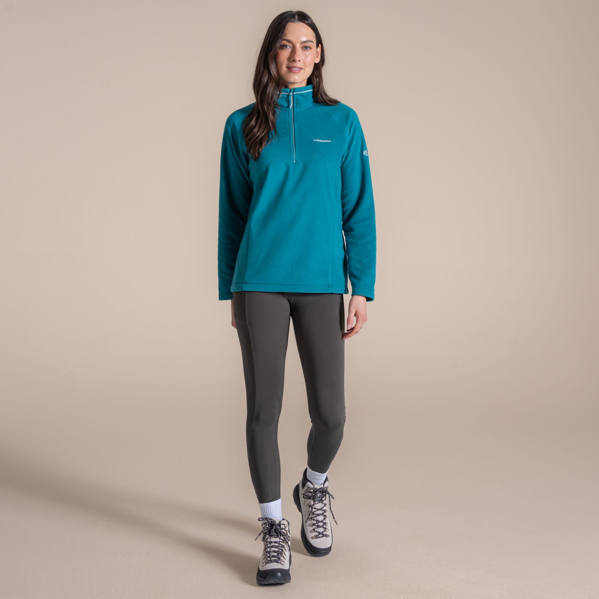 Craghoppers Women's Miska VI Half Zip Fleece | Empress Teal Clothing Craghoppers