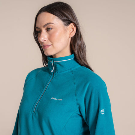 Craghoppers Women's Miska VI Half Zip Fleece | Empress Teal Clothing Craghoppers