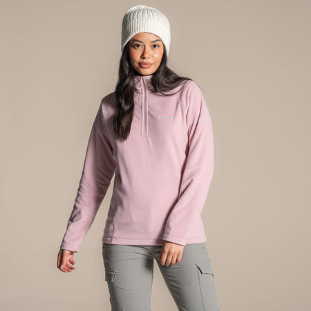 Craghoppers Women's Miska VI Half Zip Fleece | Mauve Clothing Craghoppers