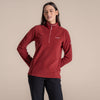 Craghoppers Women's Miska VI Half Zip Fleece | Carmine Red - Current Colour