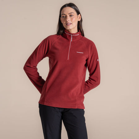 Craghoppers Women's Miska VI Half Zip Fleece | Carmine Red Clothing Craghoppers