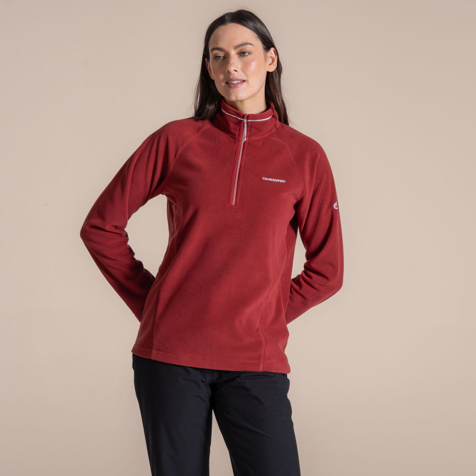Craghoppers Women's Miska VI Half Zip Fleece | Carmine Red Clothing Craghoppers