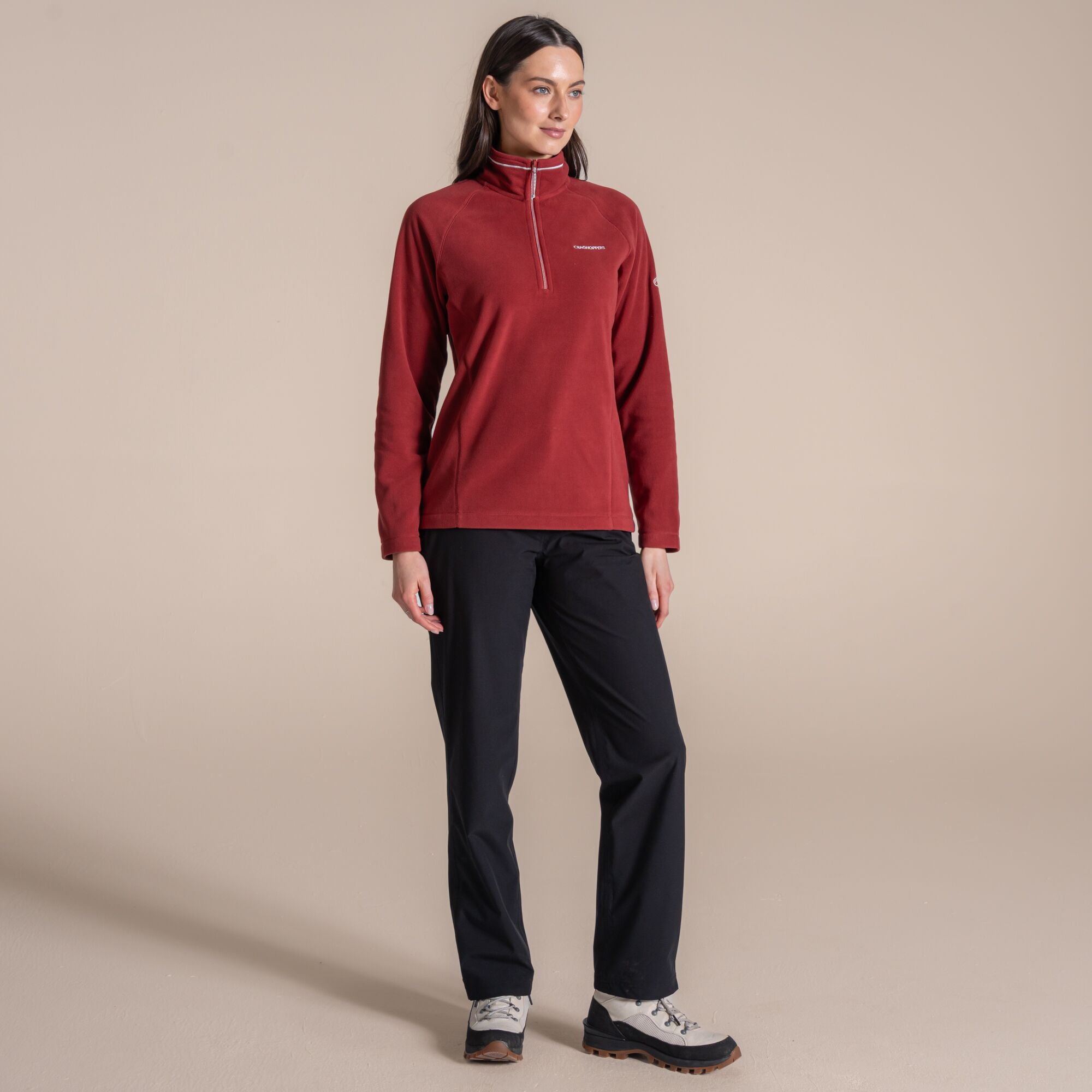 Craghoppers Women's Miska VI Half Zip Fleece | Carmine Red Clothing Craghoppers