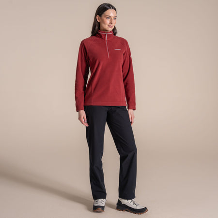 Craghoppers Women's Miska VI Half Zip Fleece | Carmine Red Clothing Craghoppers