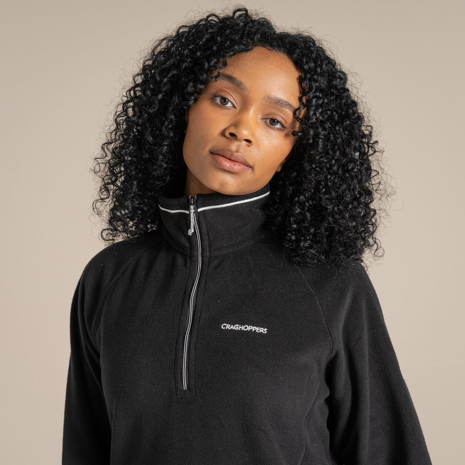 Craghoppers Women's Miska VI Half Zip Fleece | Black Clothing Craghoppers