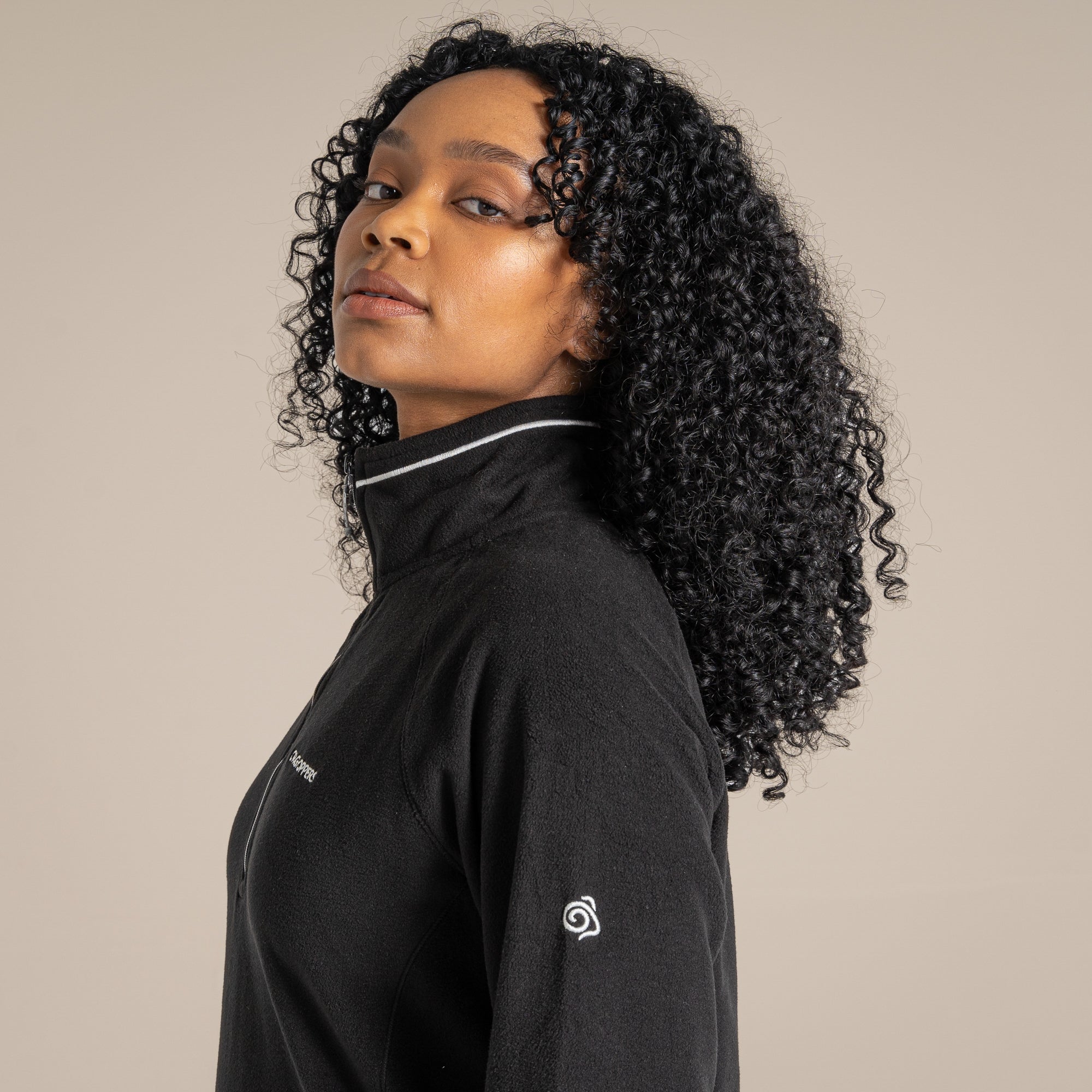 Craghoppers Women's Miska VI Half Zip Fleece | Black Clothing Craghoppers
