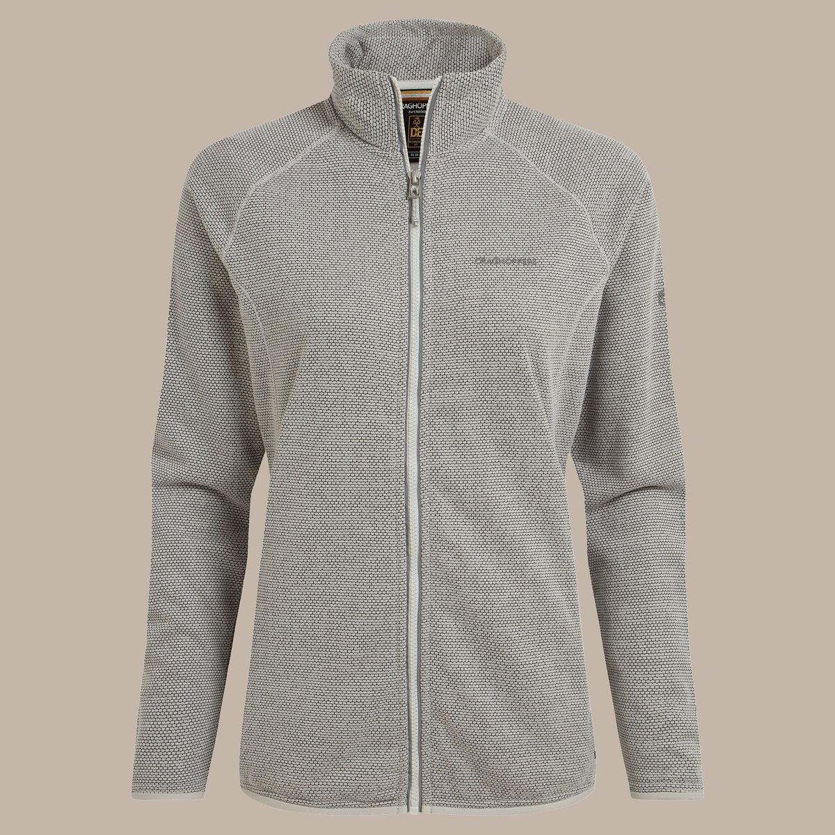 Craghoppers Women's Tarvos Full Zip Fleece | Lunar Grey Marl Clothing Craghoppers