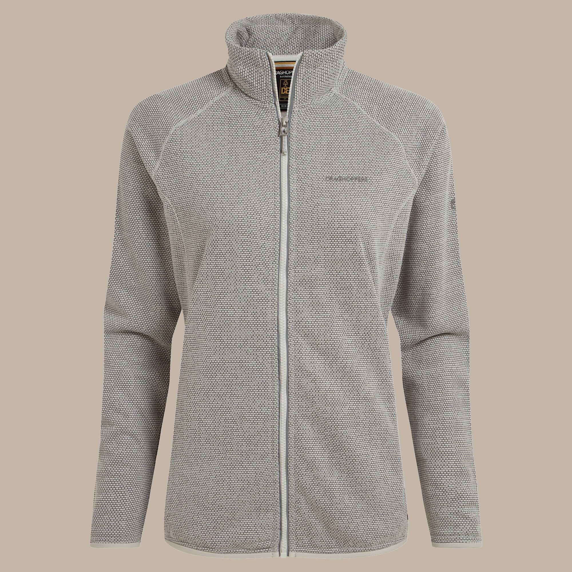 Craghoppers Women's Tarvos Full Zip Fleece | Lunar Grey Marl Clothing Craghoppers