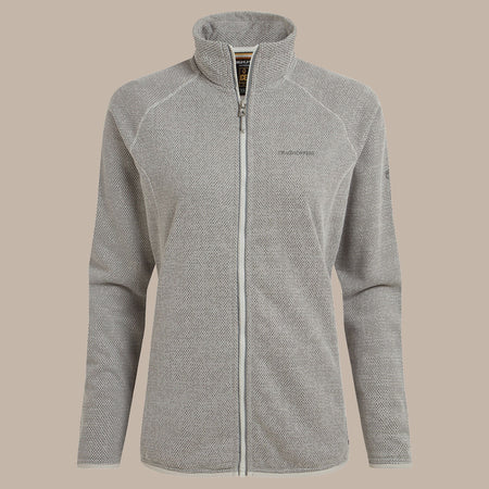 Craghoppers Women's Tarvos Full Zip Fleece | Lunar Grey Marl Clothing Craghoppers
