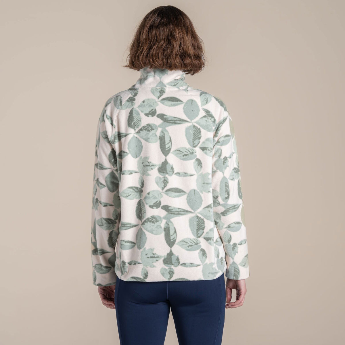 Craghoppers Women's Annjela Half Zip Fleece | Iced Matcha Print Clothing Craghoppers