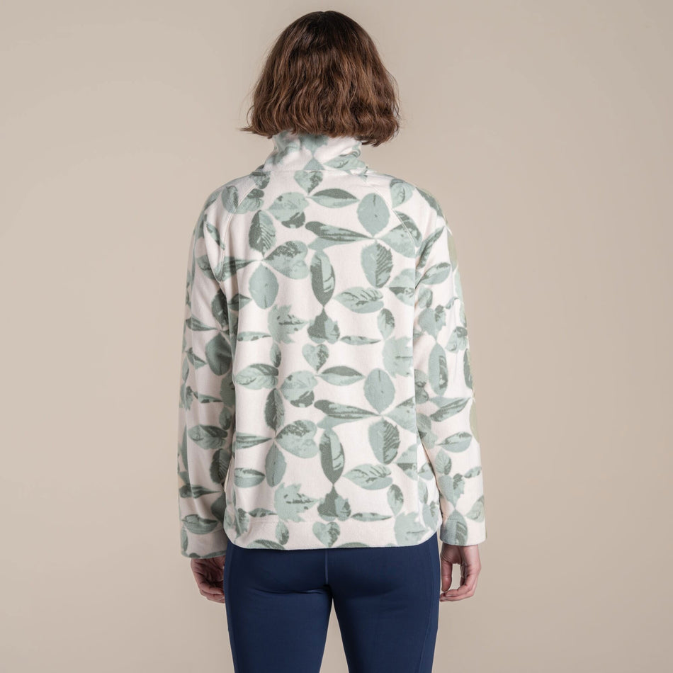 Craghoppers Women's Annjela Half Zip Fleece | Iced Matcha Print Clothing Craghoppers