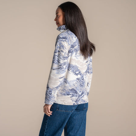 Craghoppers Women's Annjela Half Zip Fleece | Mist Blue Clothing Craghoppers