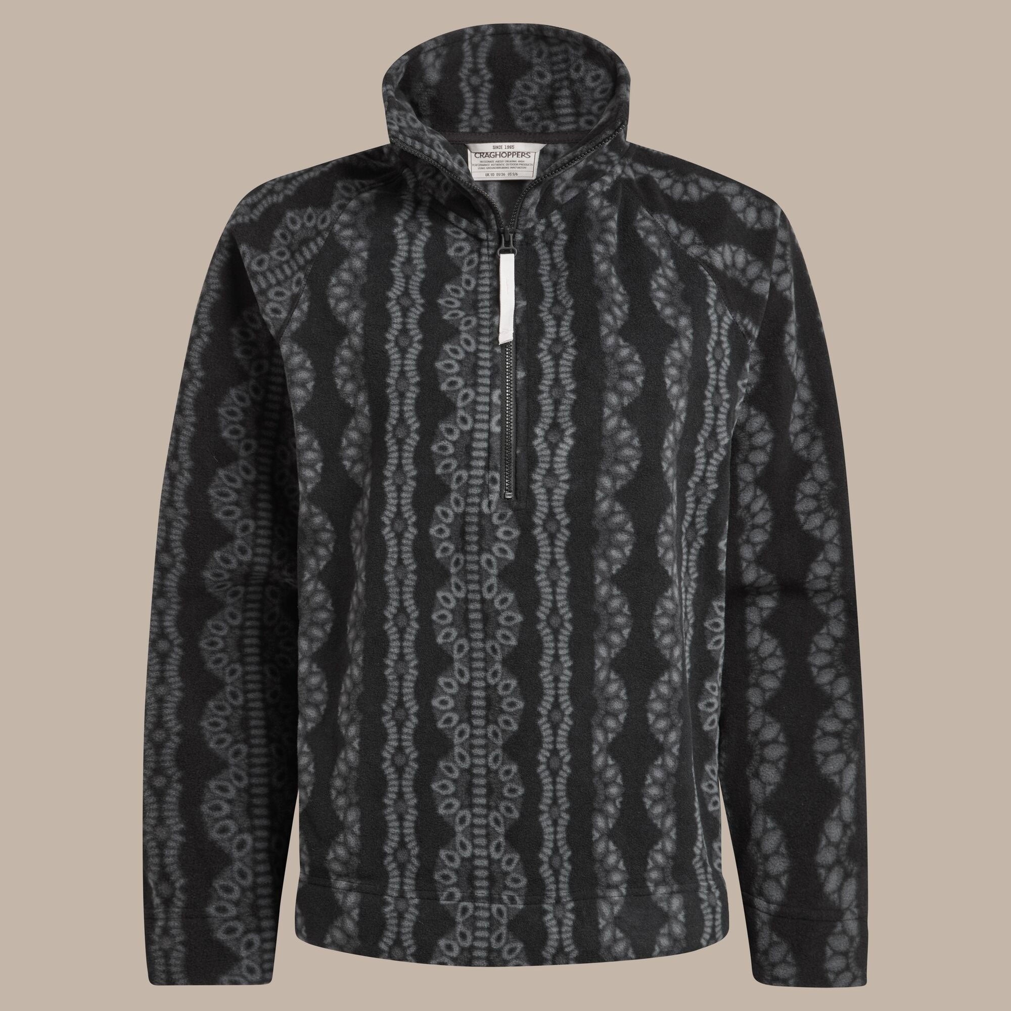 Craghoppers Women's Annjela Half Zip Fleece | Black Clothing Craghoppers