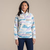 Craghoppers Women's Annjela Half Zip Fleece | Ecru Print - Colour Thumbnail