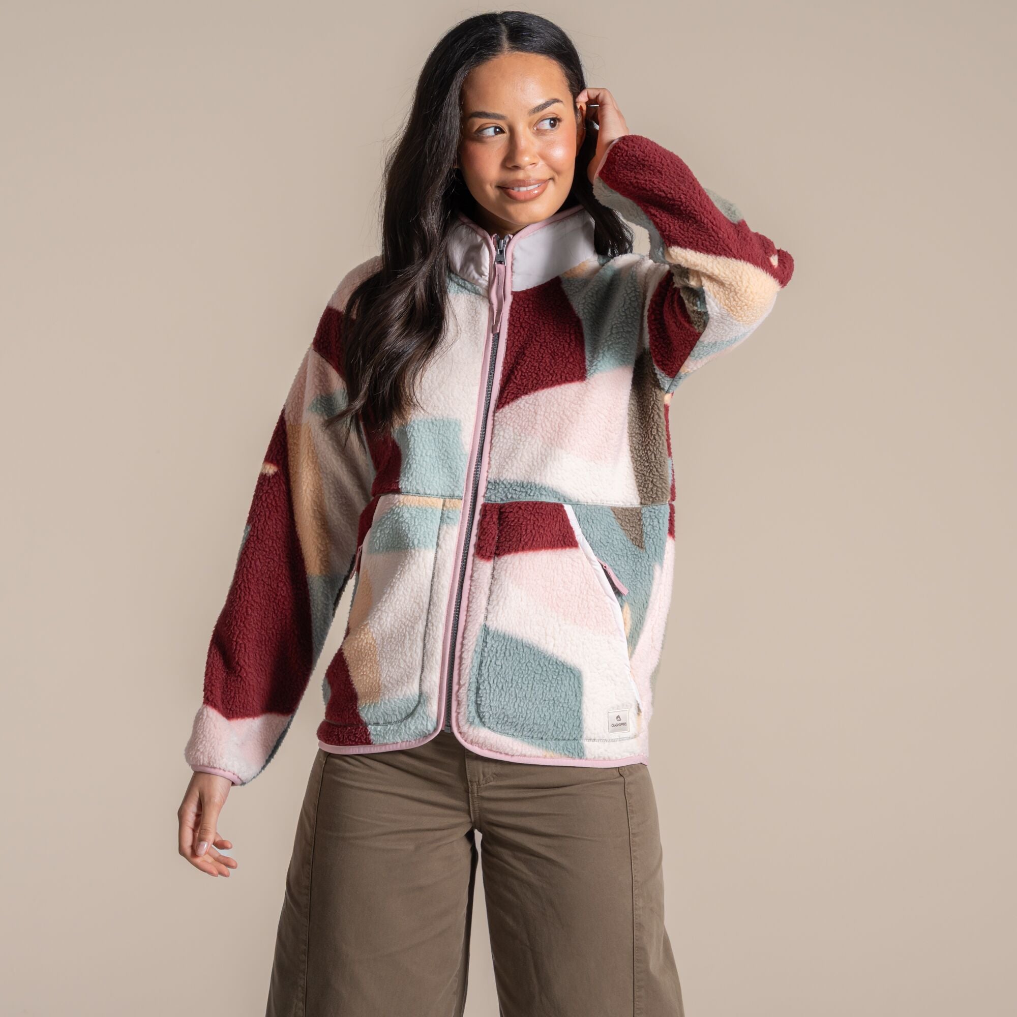 Craghoppers Women's Dante Full Zip Fleece | Glacial Green Clothing Craghoppers