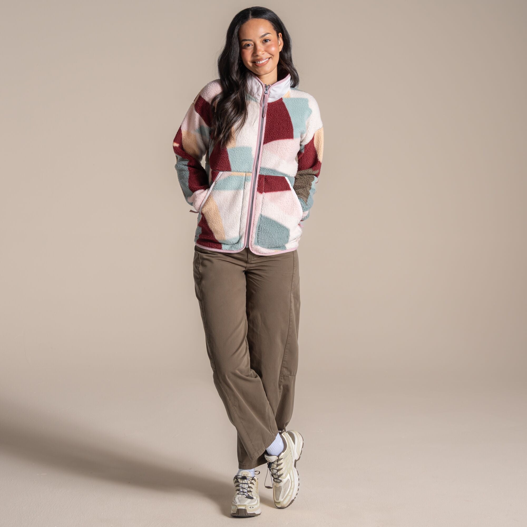Craghoppers Women's Dante Full Zip Fleece | Glacial Green Clothing Craghoppers