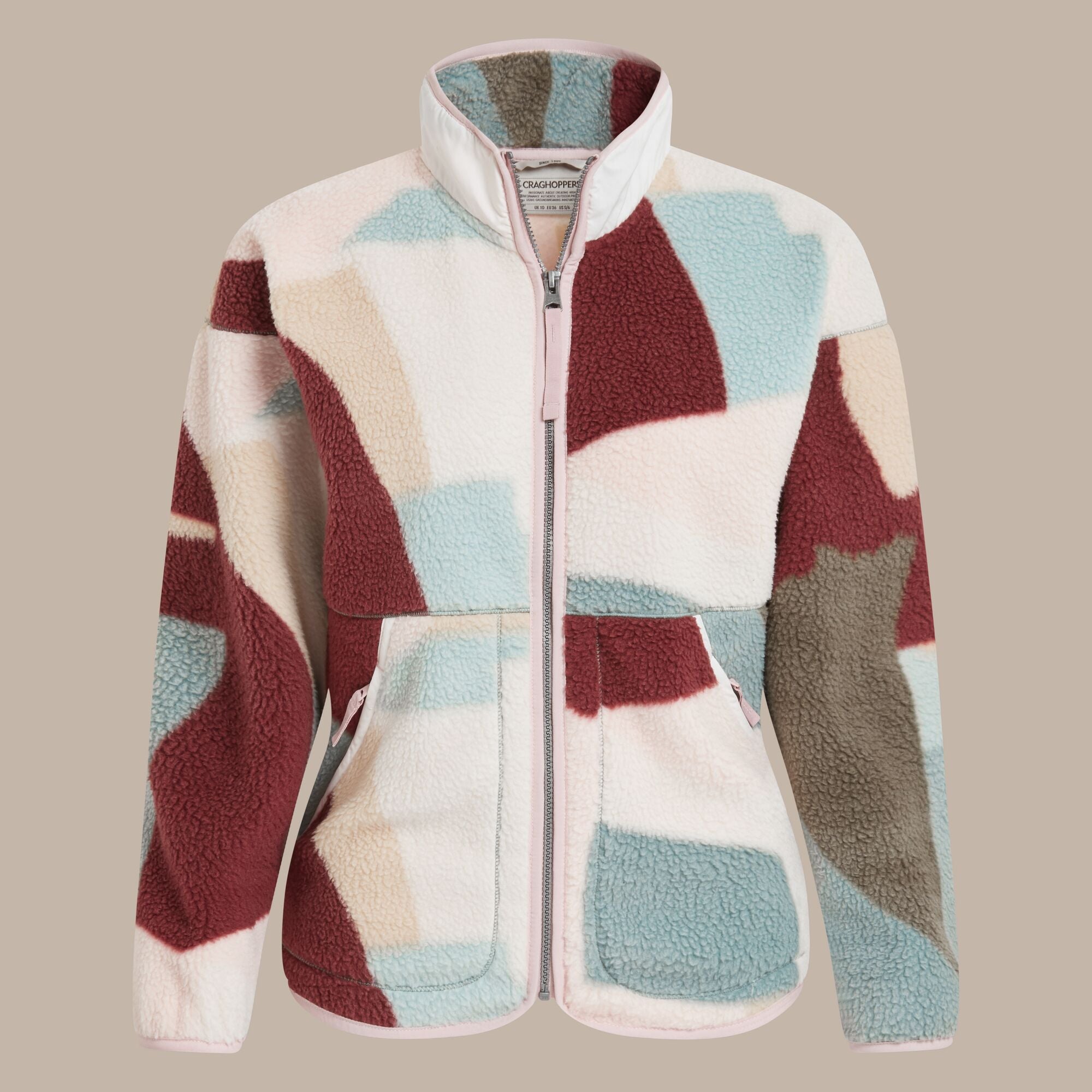 Craghoppers Women's Dante Full Zip Fleece | Glacial Green Clothing Craghoppers