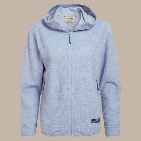 Craghoppers Women's Compresslite Hooded Fleece | Mist Blue Clothing Craghoppers