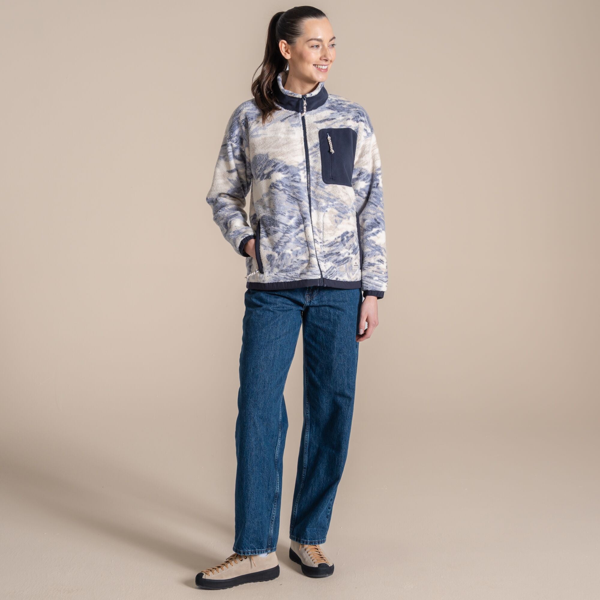 Craghoppers Women's Sanaa Full Zip Fleece | Mist Blue Clothing Craghoppers
