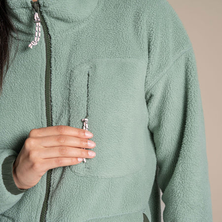 Craghoppers Women's Sanaa Full Zip Fleece | Glacial Green Clothing Craghoppers
