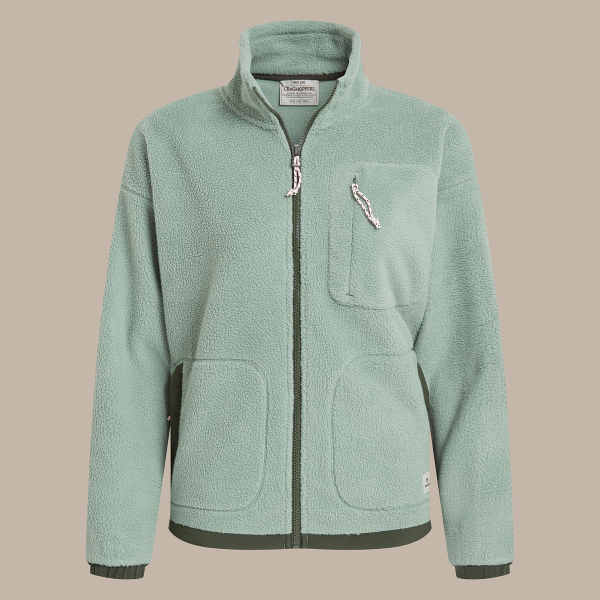 Craghoppers Women's Sanaa Full Zip Fleece | Glacial Green Clothing Craghoppers