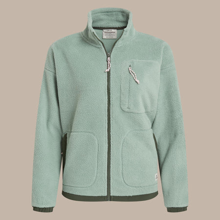 Craghoppers Women's Sanaa Full Zip Fleece | Glacial Green Clothing Craghoppers