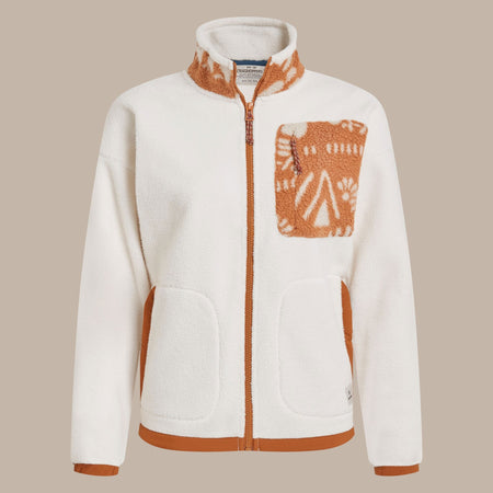 Craghoppers Women's Sanaa Full Zip Fleece | Ecru / Hazel Clothing Craghoppers