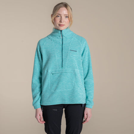 Craghoppers Women's Esk II Half Zip Fleece | Glazed Aqua Clothing Craghoppers