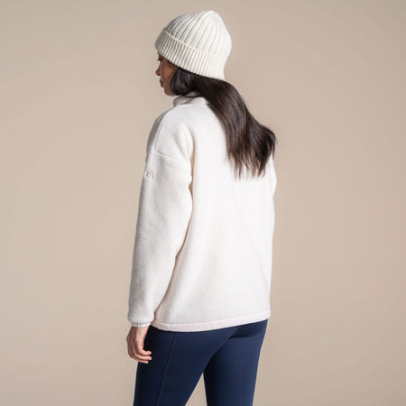 Craghoppers Women's Sanaa Half Zip Fleece | Ecru Clothing Craghoppers