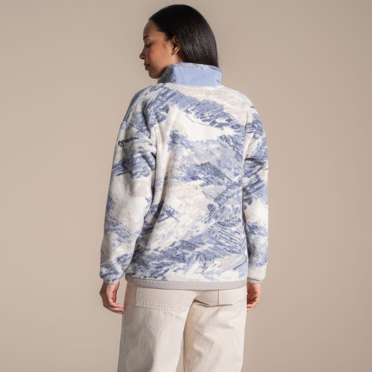Craghoppers Women's Sanaa Half Zip Fleece | Mist Blue Clothing Craghoppers